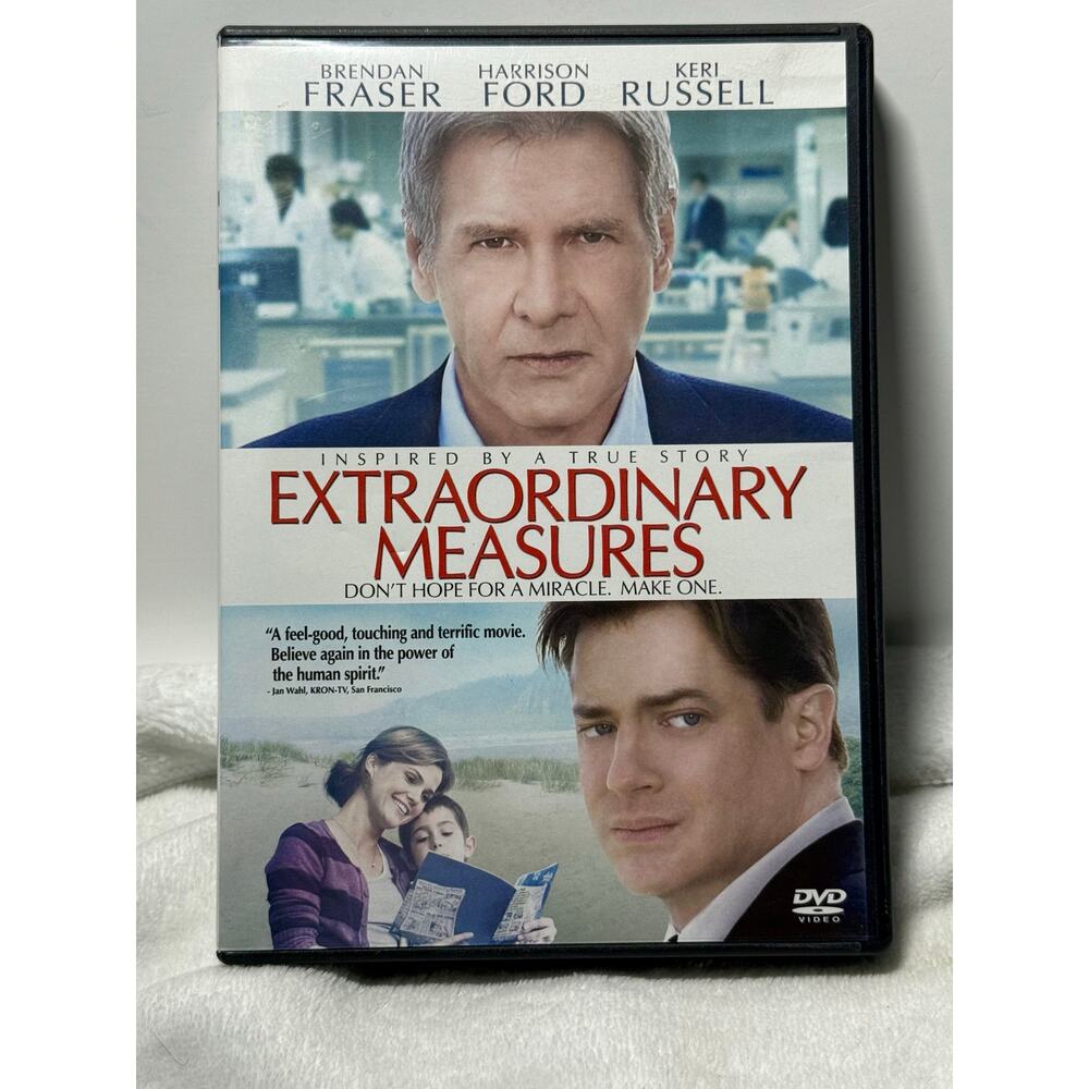 Extraordinary Measures‎ DVD 2010 Movie Brendan Fraser Harrison Ford Keri Russell